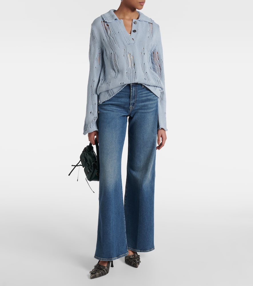 Lotta high-rise wide-leg jeans