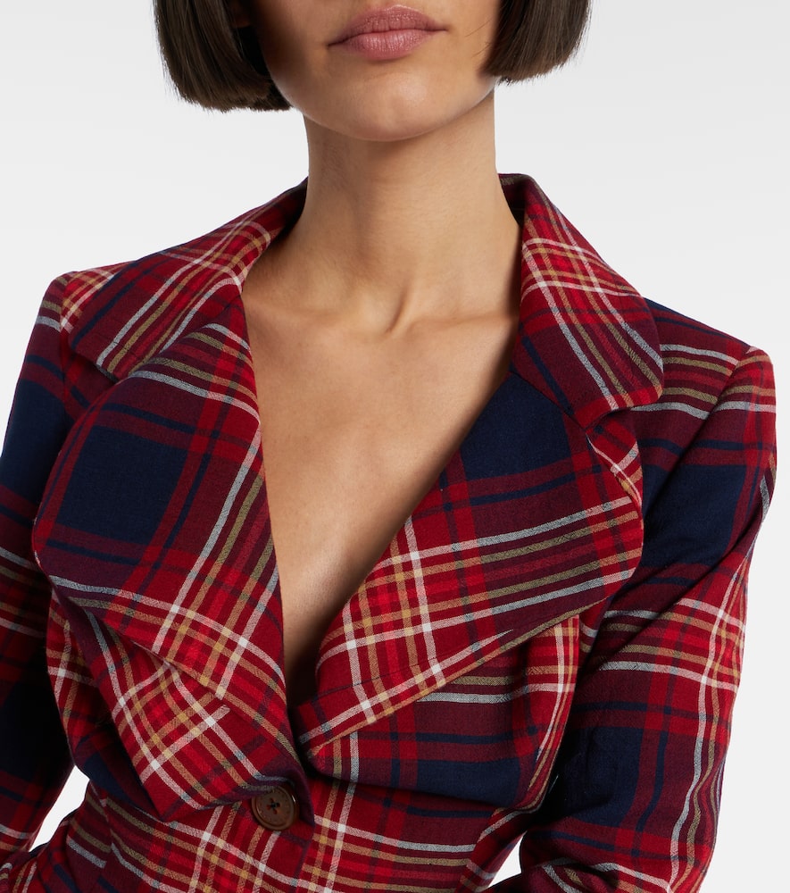 Drunken tartan blazer