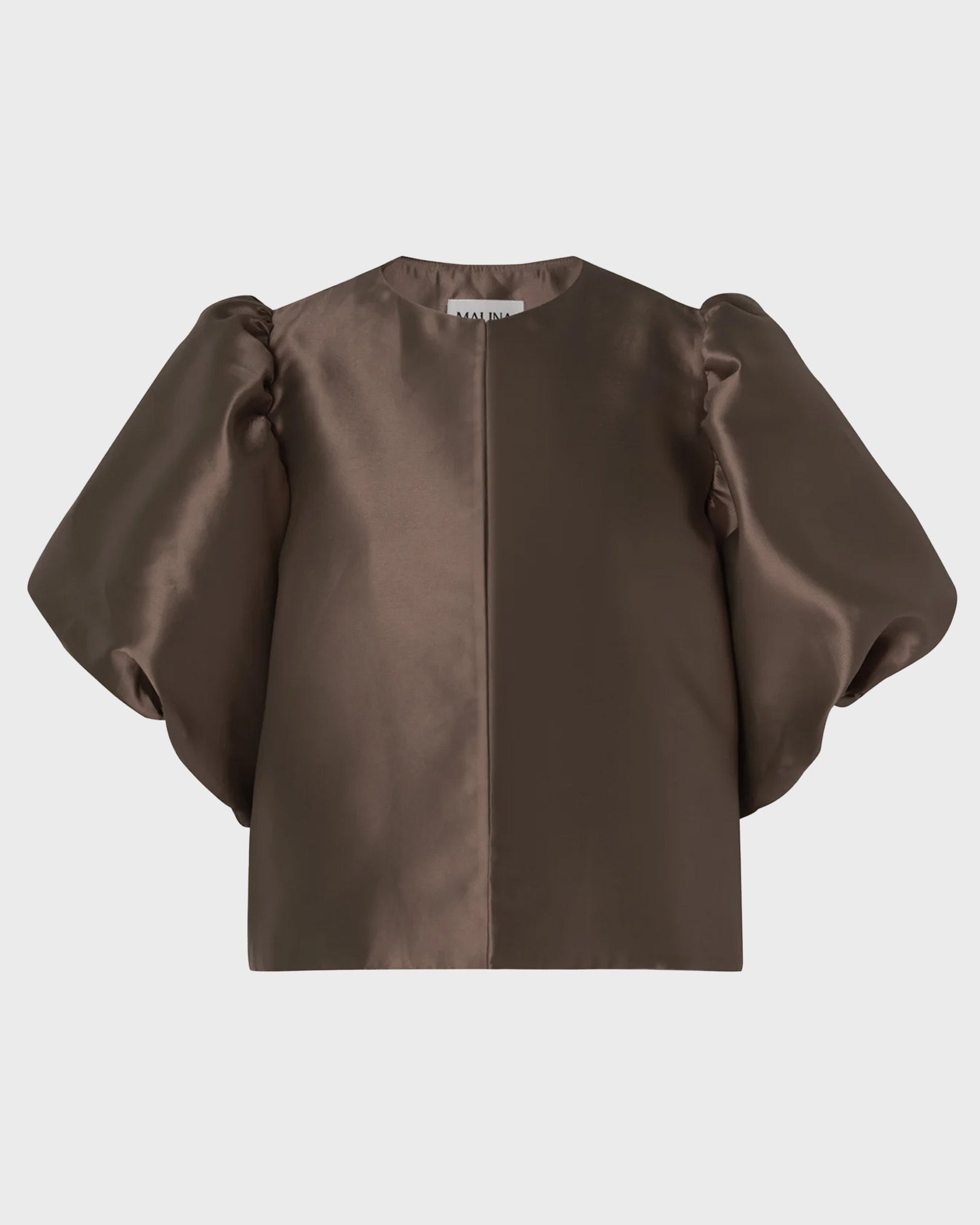 Malina Blouse Cleo Pouf Sleeve Chocolate