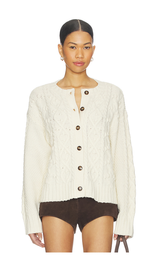 Tularosa Clarra Cardigan in Cream. - S also in
