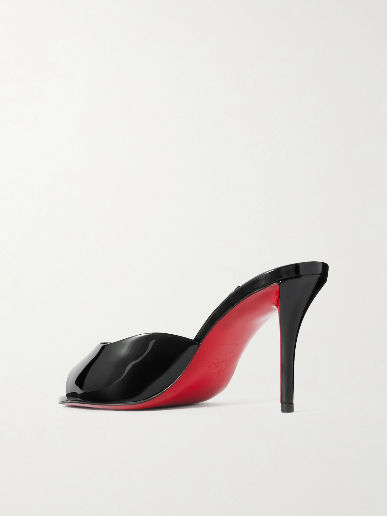 Miss Z 80 Patent-leather Mules - Black