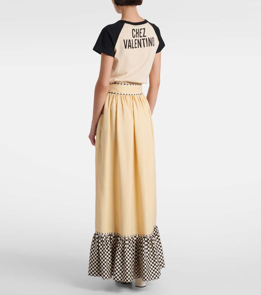 Plus De Pois embroidered maxi skirt