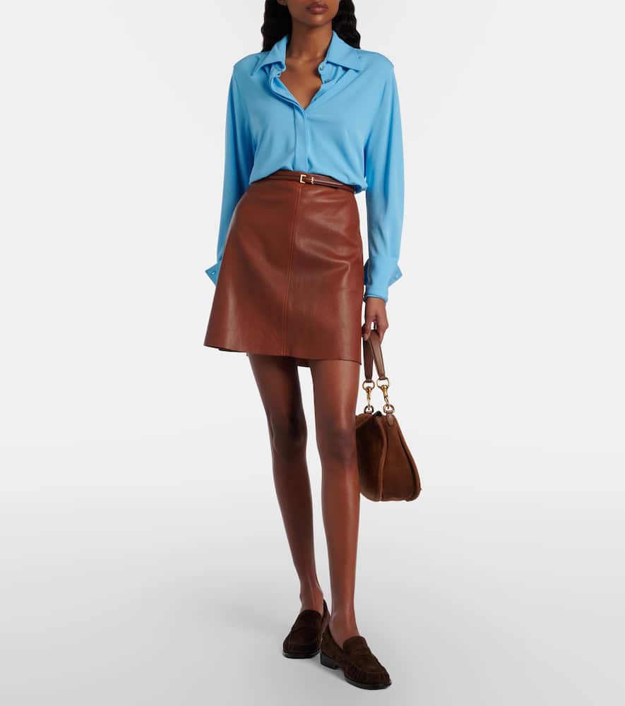 Lucie 22 leather miniskirt