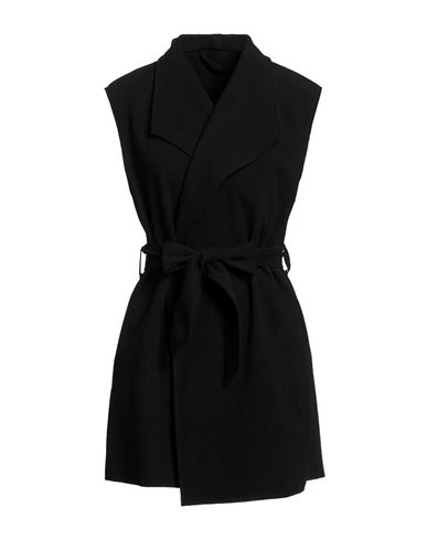 Woman Coat Black Size 10 Wool, Polyamide