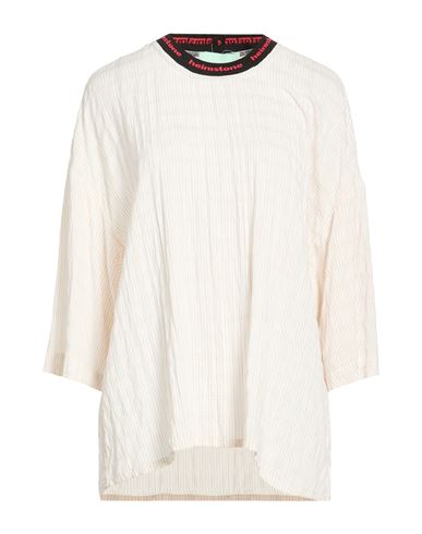 Woman Top Cream Size 2 Viscose, Polyamide