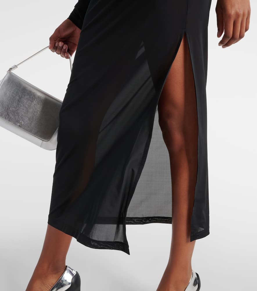 Courrèges Open-back jersey midi dress