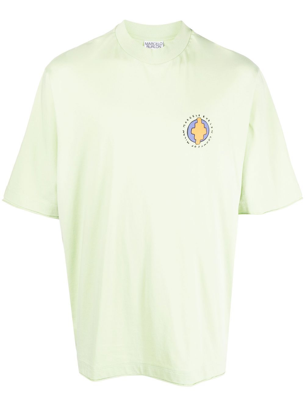 Sunset Bird organic cotton T-shirt - Green