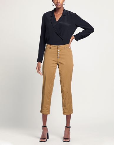 Woman Pants Mustard Size 29 Lyocell, Cotton, Elastane
