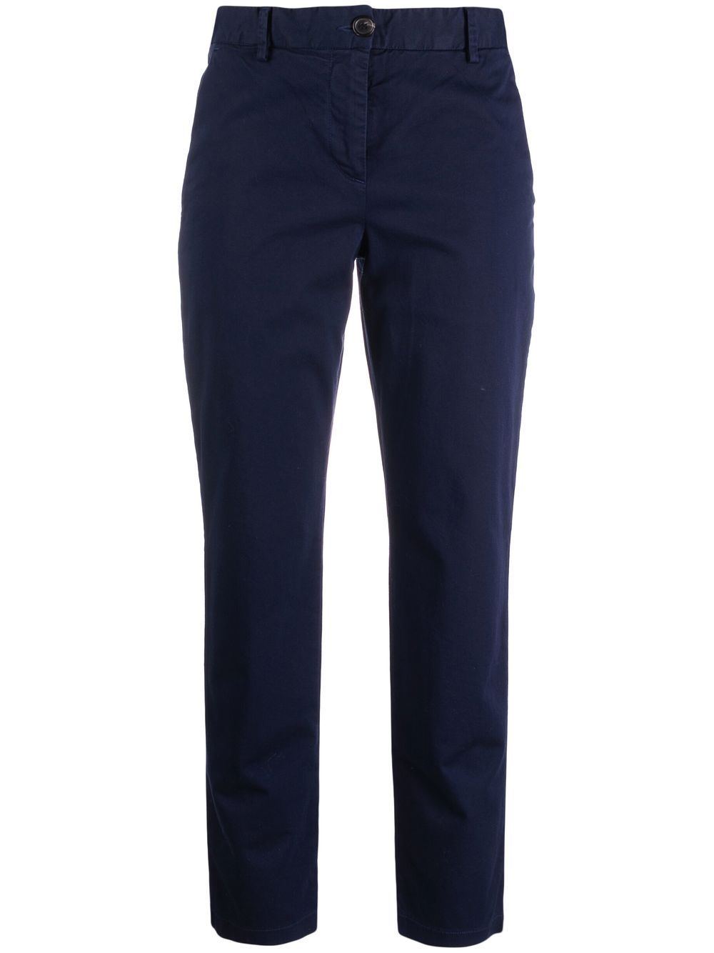 Cropped chino trousers - Blue