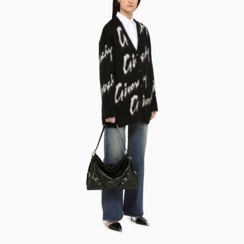 Medium Voyou shoulder bag - Black