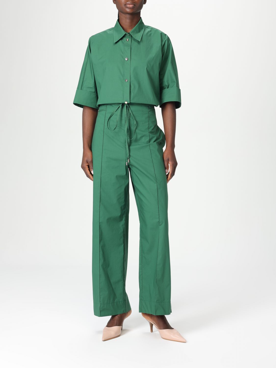 Pants LIU JO Woman color Green
