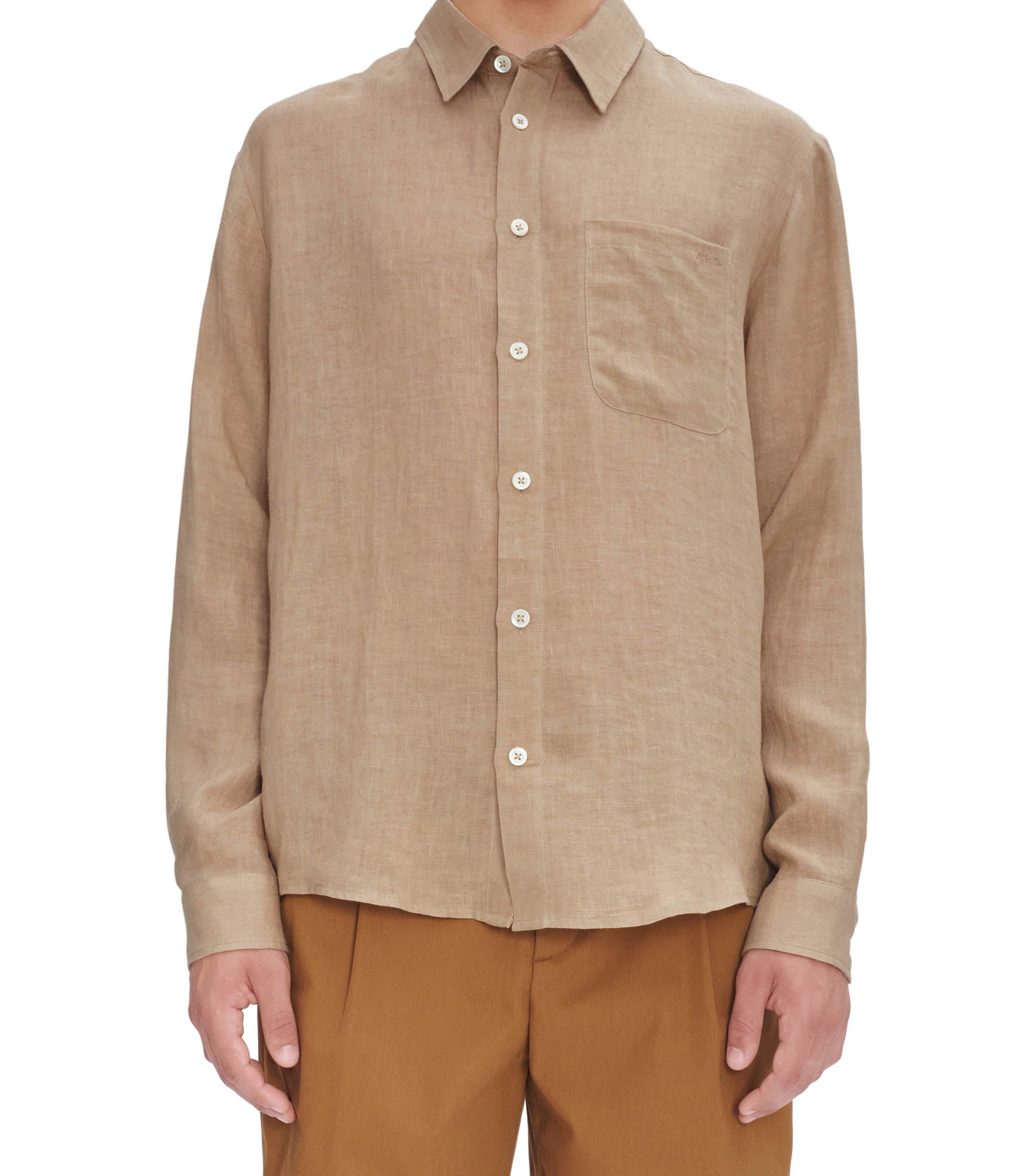 A. P.C. Cassel Logo shirt S BAA - Beige