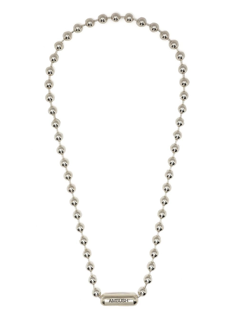 Bead-chain necklace - Silver
