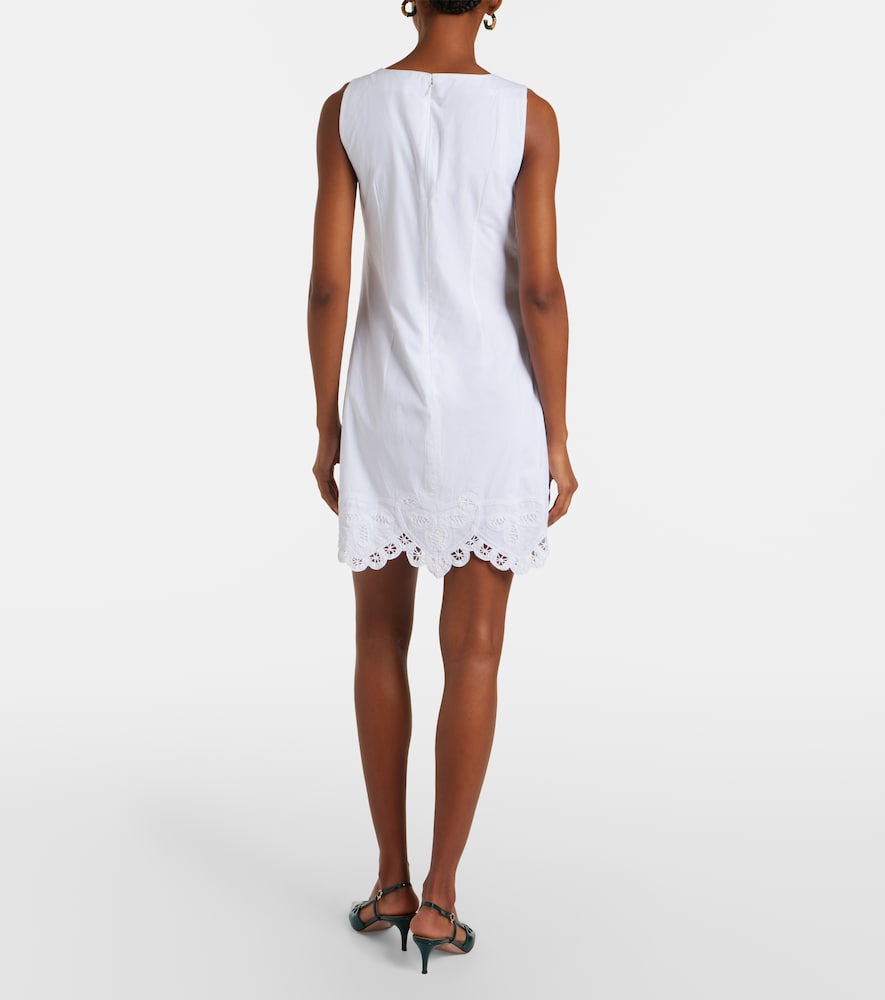 Shanice embroidered cotton minidress