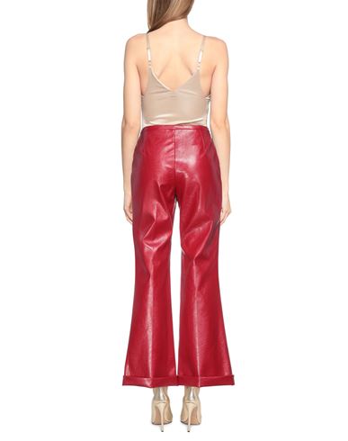 Woman Pants Red Size 6 Polyester, Polyurethane
