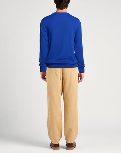 Man Sweater Bright blue Size M Wool