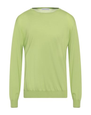 Man Sweater Lime green Size 38 Merino Wool, Silk, Cashmere
