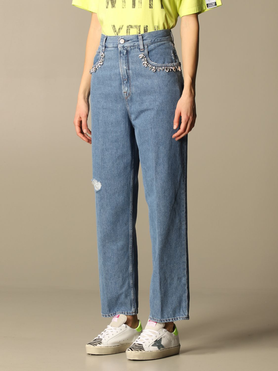 Golden Collection jeans in washed denim