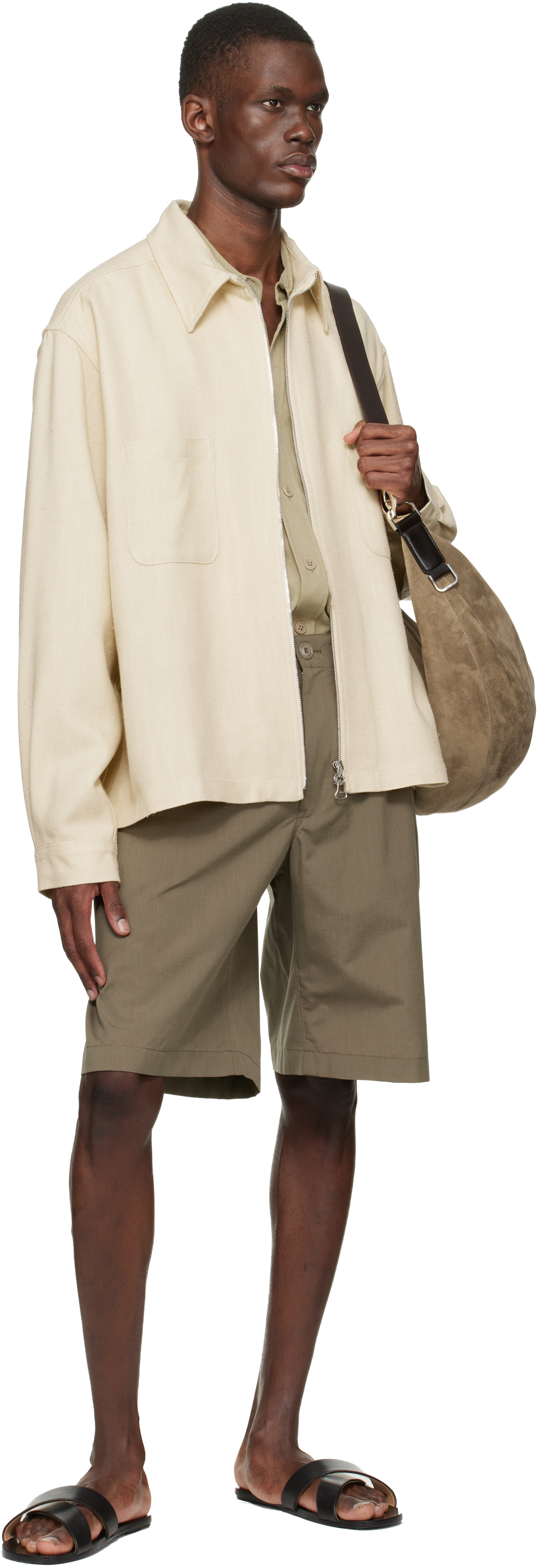 Beige Zip Jacket