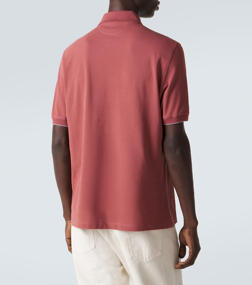 Logo cotton piqué polo shirt