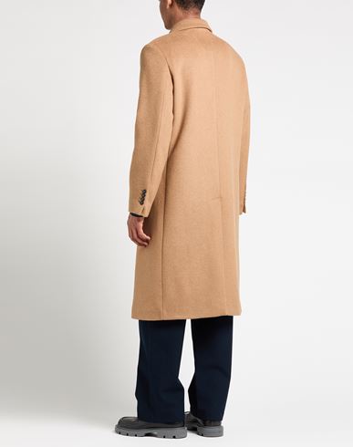 Man Coat Camel Size 38 Wool, Polyester
