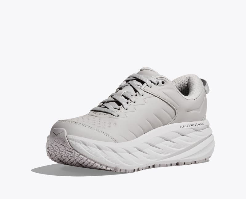 HOKA Women's Bondi SR Shoes in Harbor Mist/Lunar Rock
