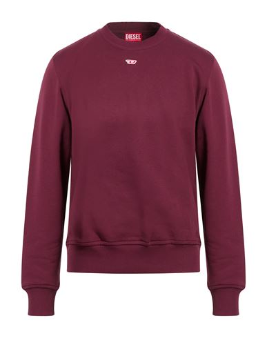 Man Sweatshirt Burgundy Size M Cotton, Elastane