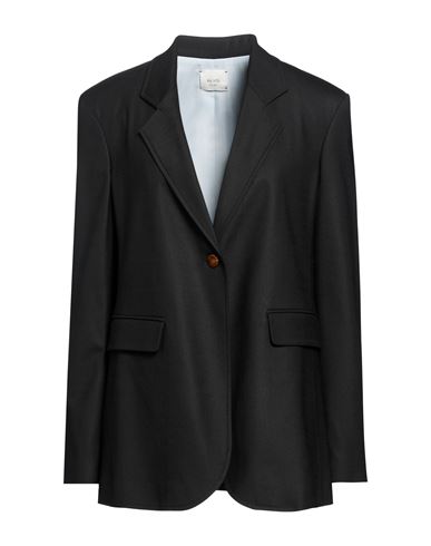 Woman Blazer Black Size 6 Polyester, Virgin Wool, Elastane