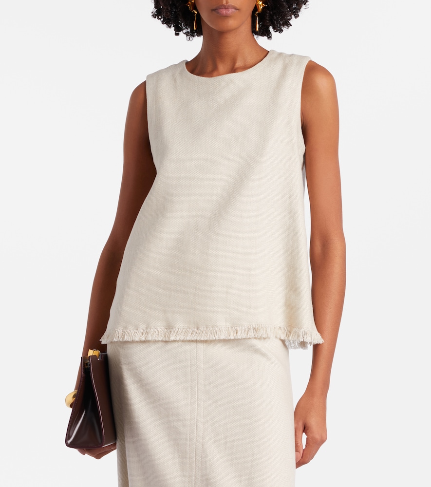 Manika linen and cotton top