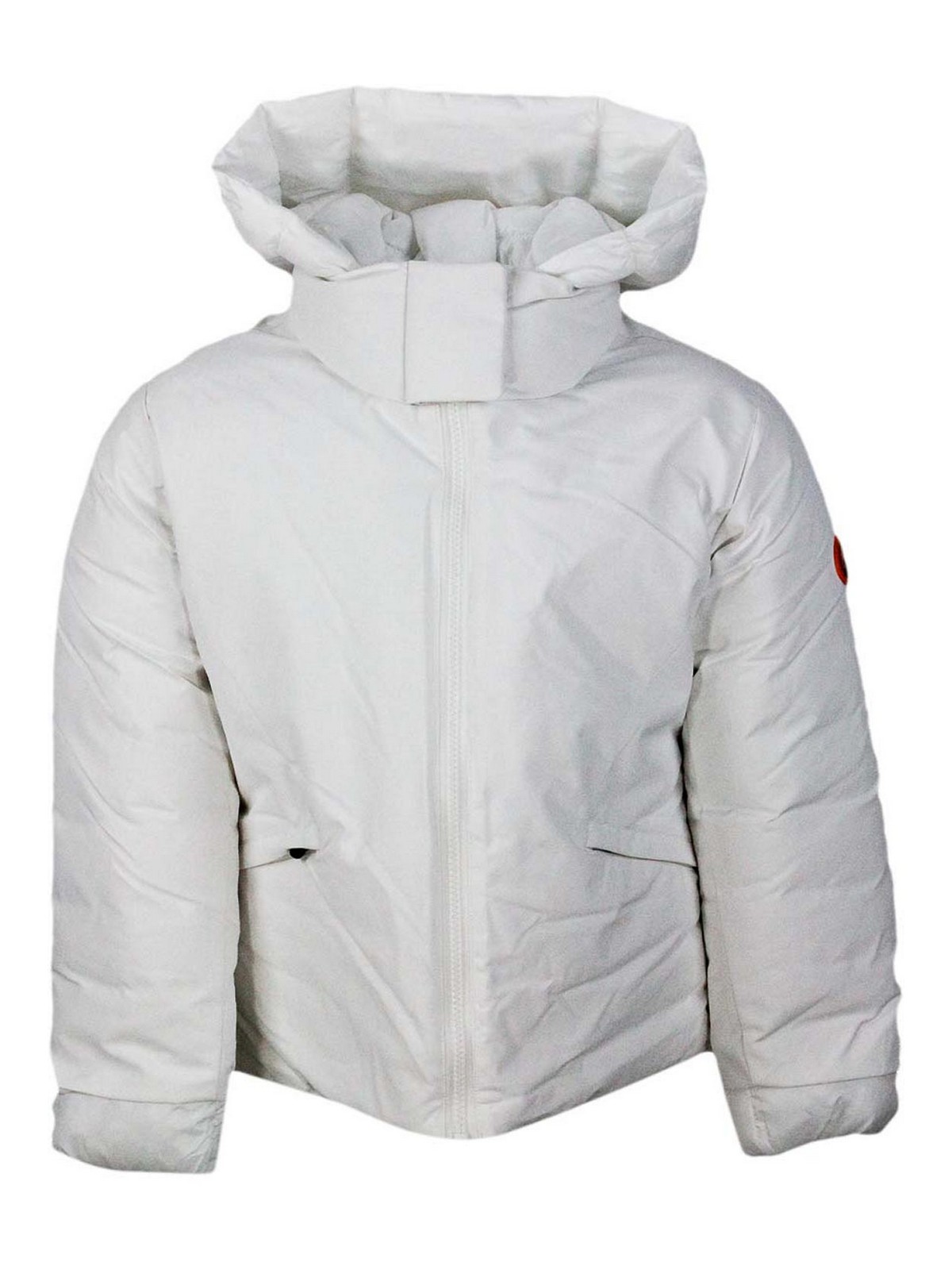 White padded jacket