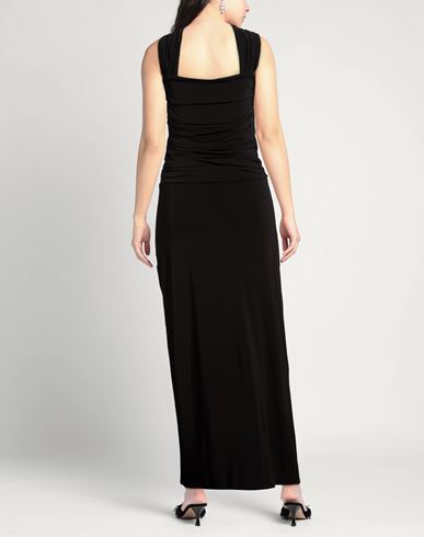 Woman Maxi dress Black Size 12 Viscose, Elastane