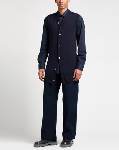 Comme Des Garçons Shirt Man Cardigan Midnight blue Size S Wool