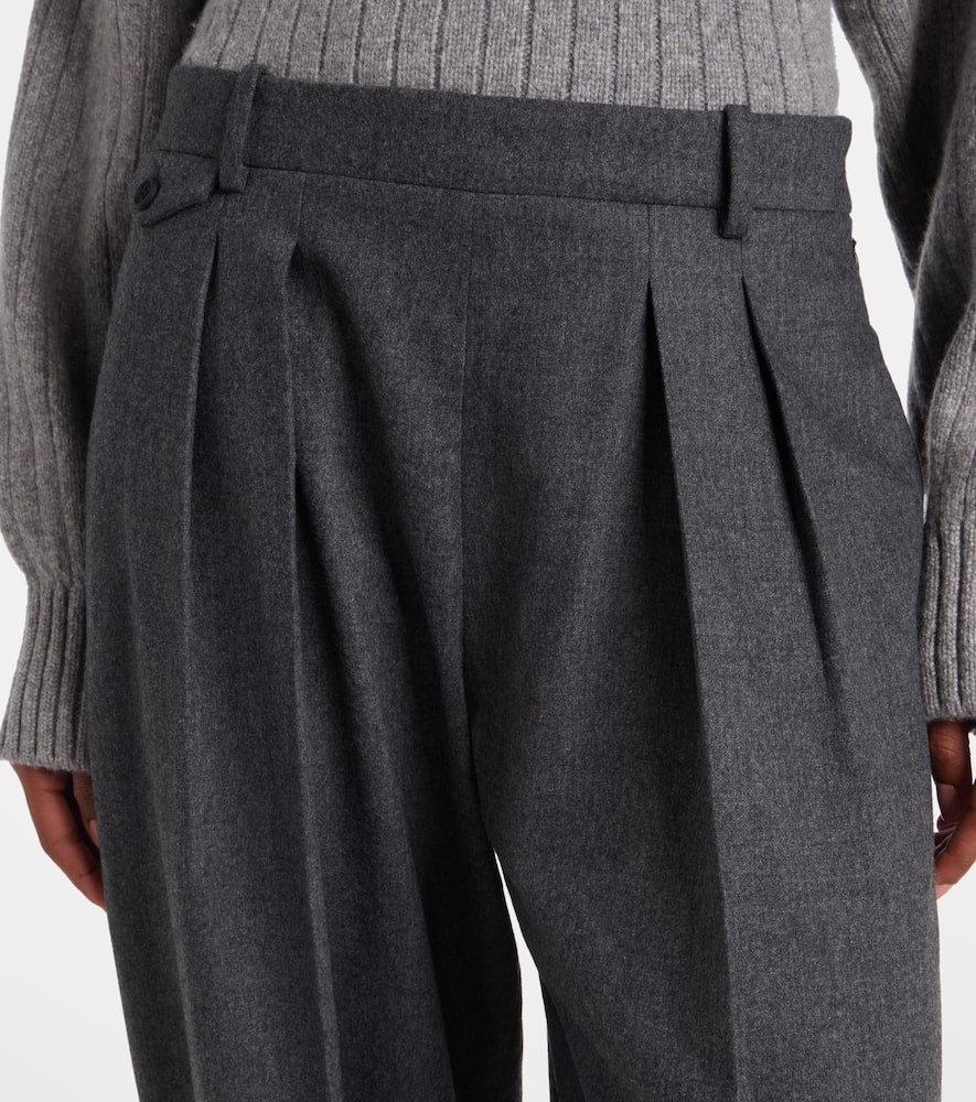 Dugan high-rise wool tapered pants