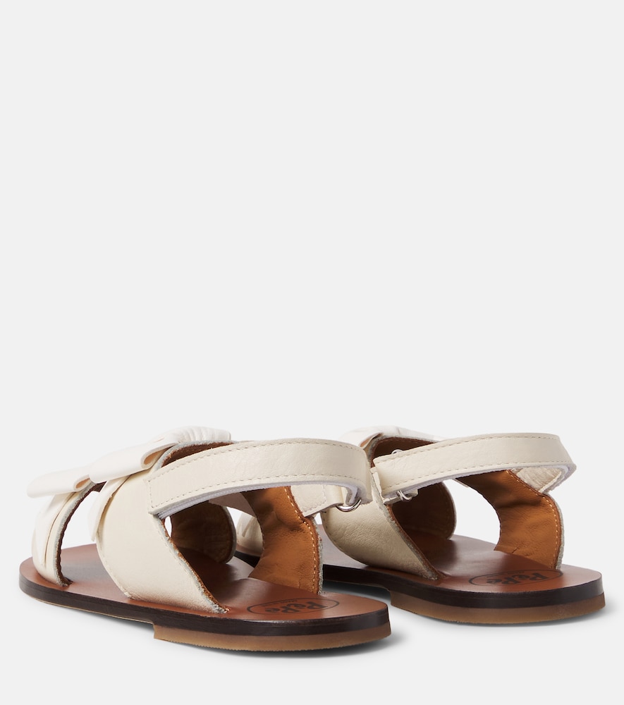 PèPè Charlotte bow-detail leather sandals