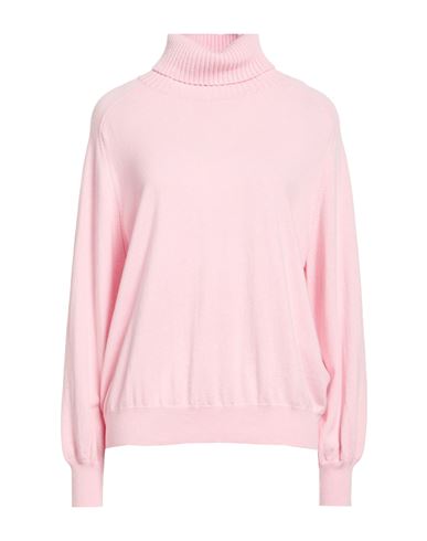 Woman Turtleneck Pink Size 8 Cashmere