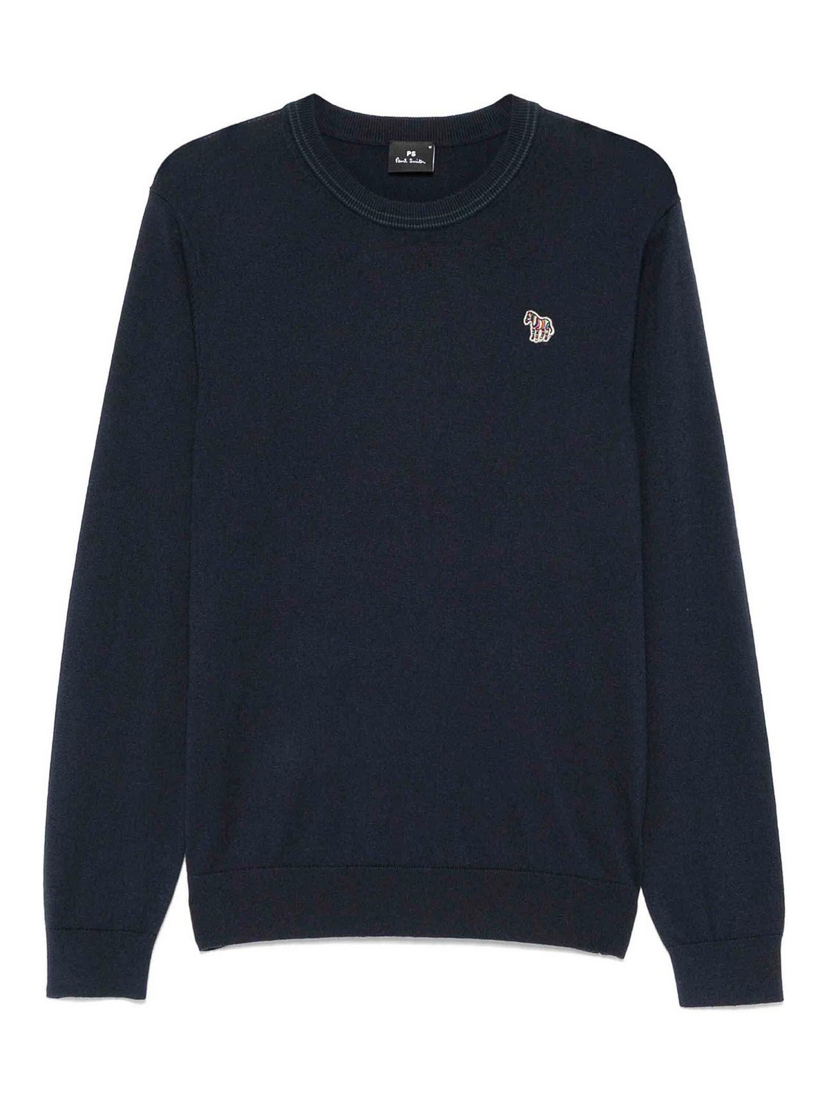 Navy Blue Crewneck Logo Sweatshirt