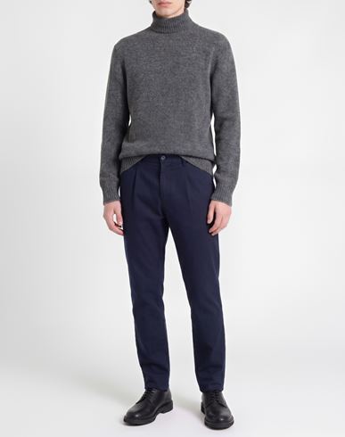 Man Turtleneck Grey Size M Wool, Polyamide