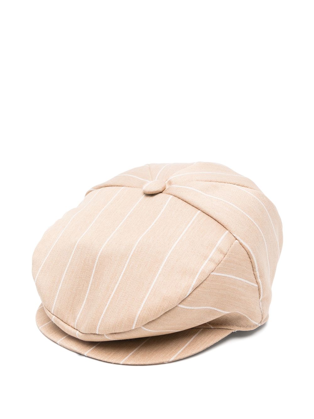 Striped baker boy cap - Neutrals