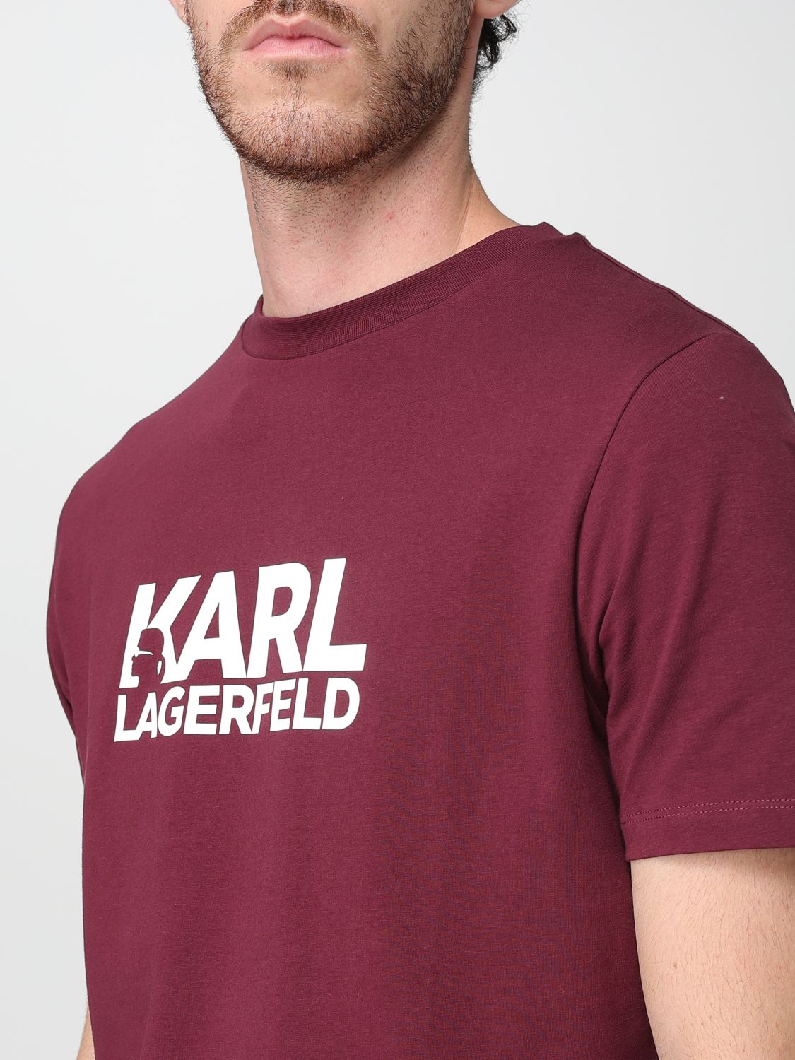 T-Shirt Men color Burgundy