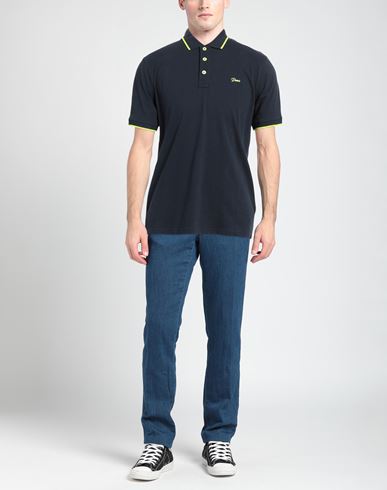 Man Polo shirt Midnight blue Size S Cotton