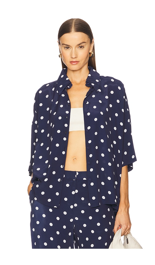 HEMANT AND NANDITA HEMD in Navy. Größe XL. Also in L, M