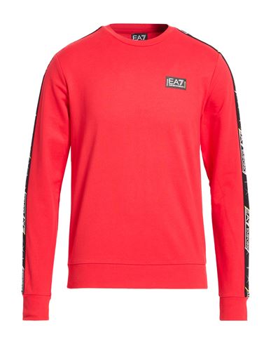 Man Sweatshirt Red Size XS Cotton, Elastane, Polyamide, Polyester