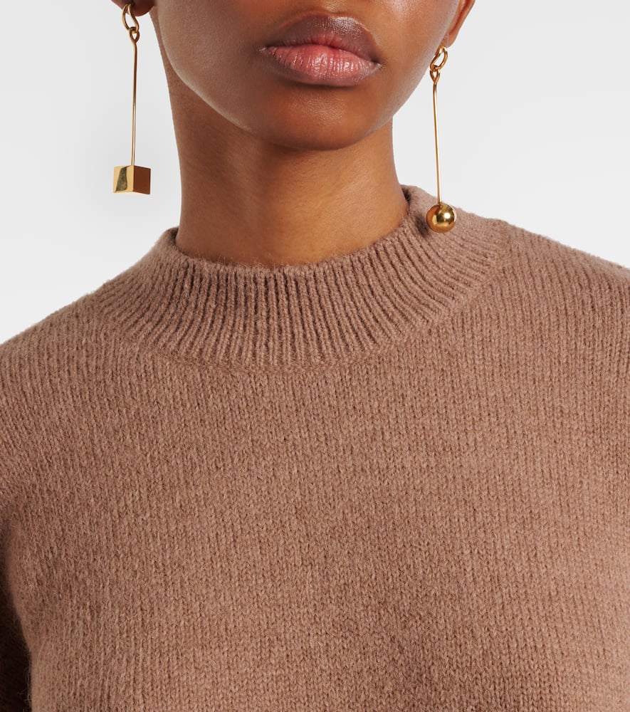 Alpaca and wool-blend sweater