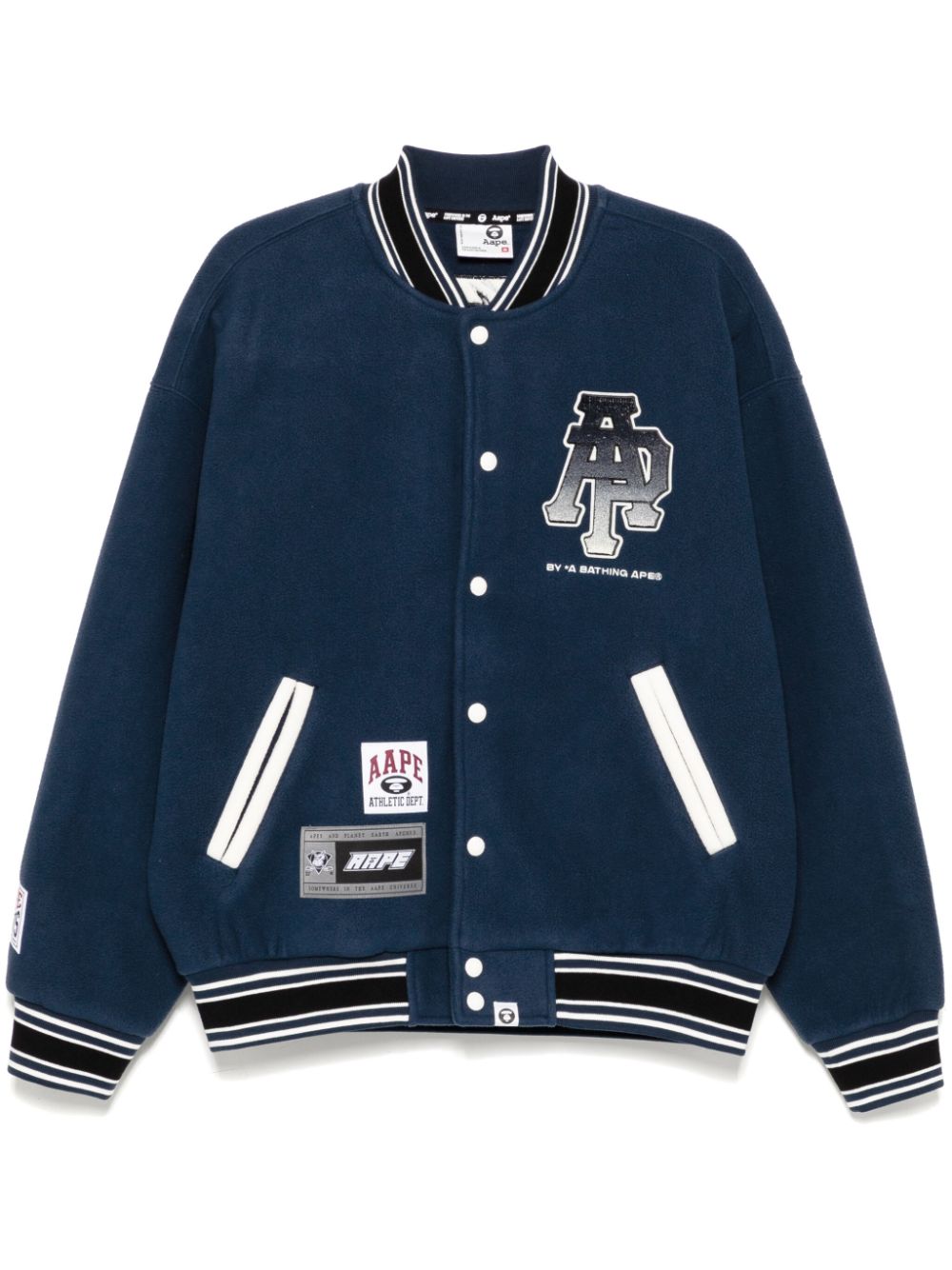 Logo varsity jacket - Blue