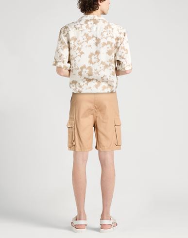 Man Shorts & Bermuda Shorts Camel Size L Cotton