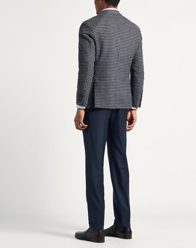 Man Blazer Azure Size 40 Wool, Cotton, Polyamide