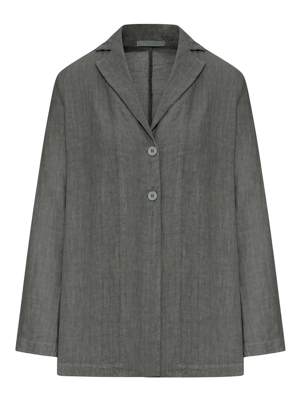Single-Breasted Linen Jacket