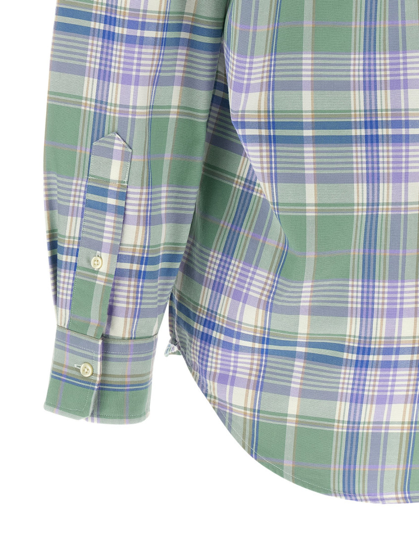 Green Regular Check Shirt