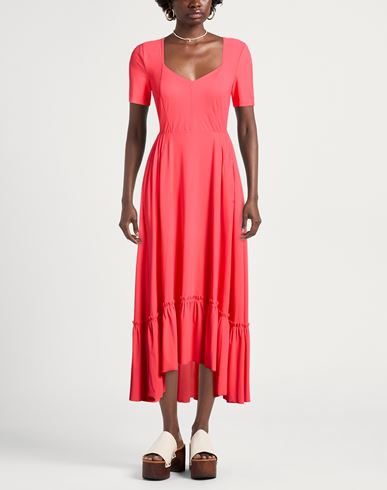 Endearing Woman Midi dress Coral Size 6 Nylon, Elastane