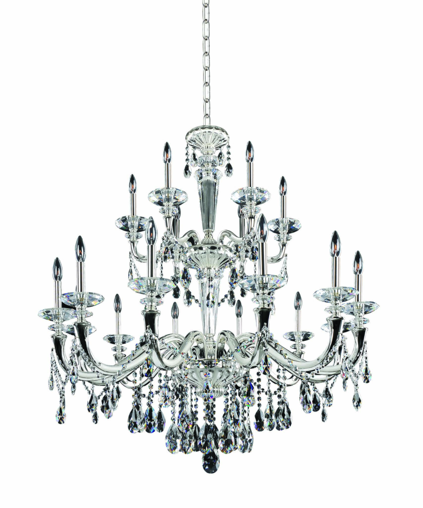 Jolivet 18-Light Traditional Chandelier in Historic Bra
